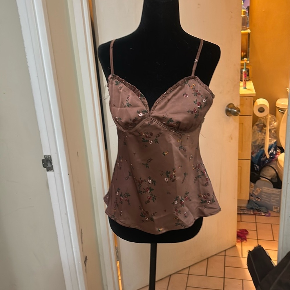 Brand new French Kiss strap top.